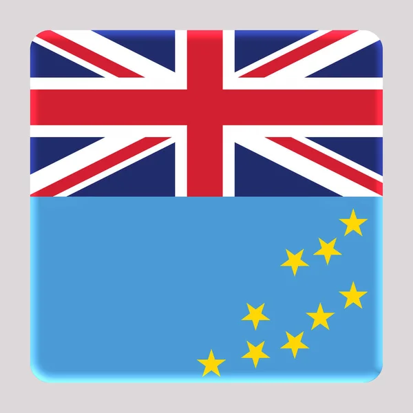 Zászló Tuvalu Egy Avatár Tér Háttér — Stock Fotó