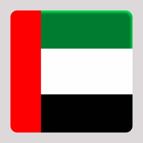 阿凡达广场背景上的阿拉伯联合酋长国3D国旗 — 图库照片