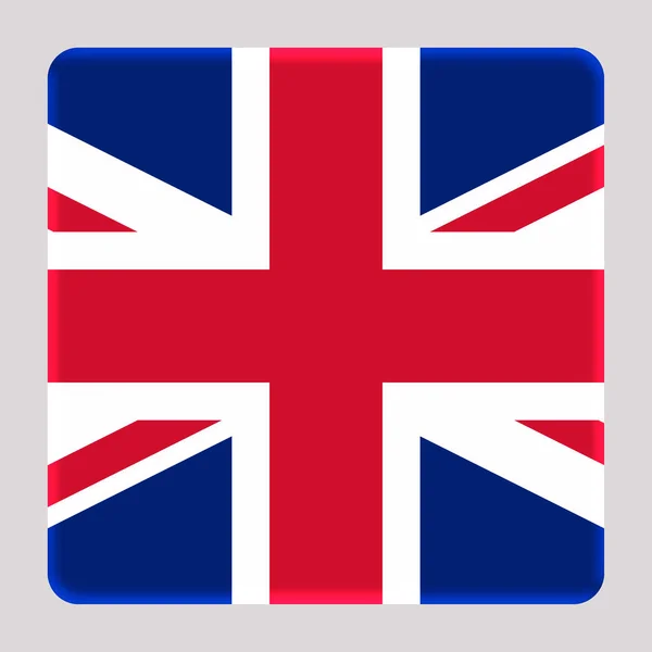 Flag United Kingdom Avatar Fyrkantig Bakgrund — Stockfoto