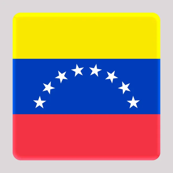 Flagga Venezuela Avatar Fyrkantig Bakgrund — Stockfoto