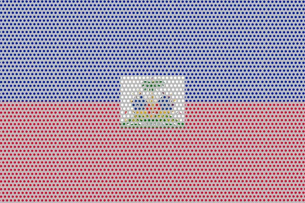 Flag Haiti Metal Wall Background — Foto Stock