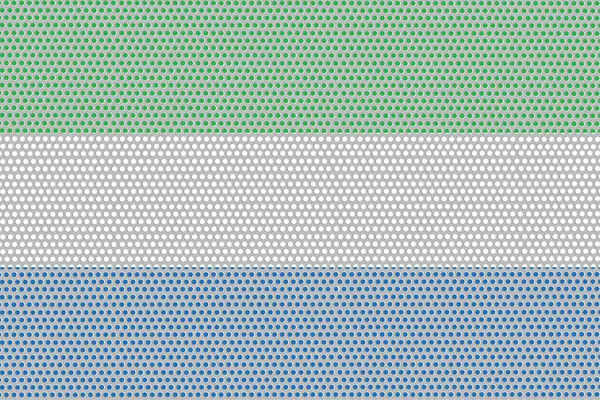 Flag Sierra Leone Metal Wall Background — ストック写真