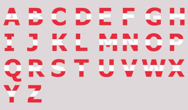 Metin arkaplanda Avusturya 'nın 3D Bayrağı.