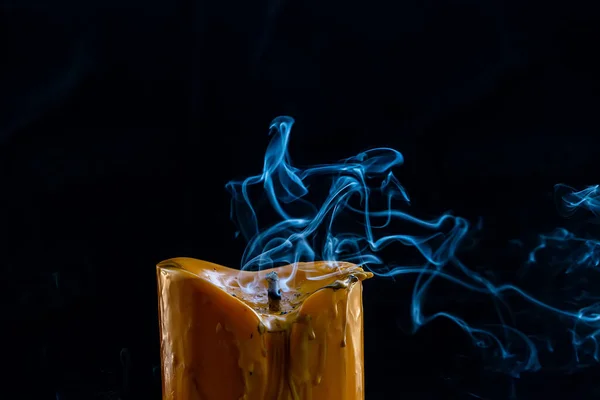 Nagy Gyertyafüst Színes Absztrakt — Stock Fotó