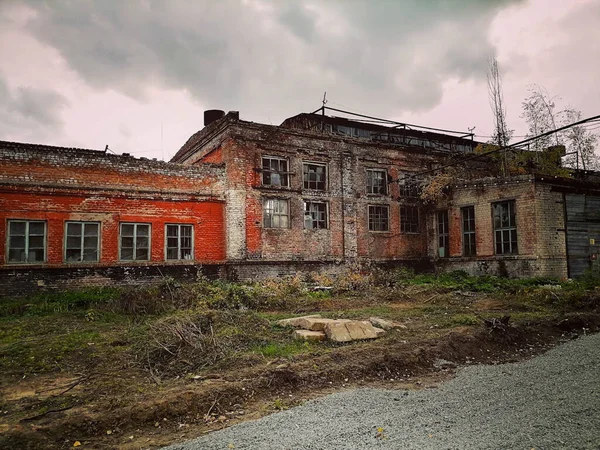 Old ancient ruins of a Ukraine factory — Stock Photo, Image