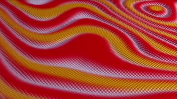 Animación Partículas Colores Moviéndose Hacia Arriba Hacia Abajo Movimiento Ondulado — Vídeo de stock