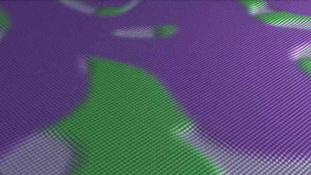 Animacja Kolorowych Cząstek Poruszających Się Górę Dół Płynna Animacja Pętli — Wideo stockowe