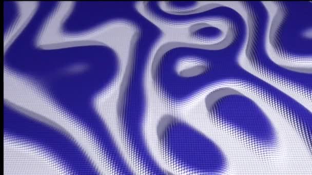 波状に上下に動くカラフルな粒子の3Dアニメーション シームレスなループアニメーション Cgレンダリング 高品質4K映像 — ストック動画