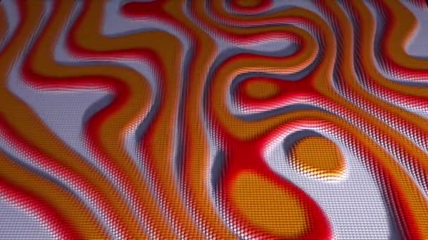 Animação Partículas Coloridas Movendo Para Cima Para Baixo Movimento Ondulado — Vídeo de Stock