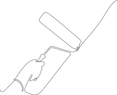 Steril kaplamalı ultra modern elektronik imalat fabrikası tasarım mühendisi çizimleri. Vektör illüstrasyonu