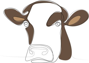 Devamlı bir portre ineği çizimi