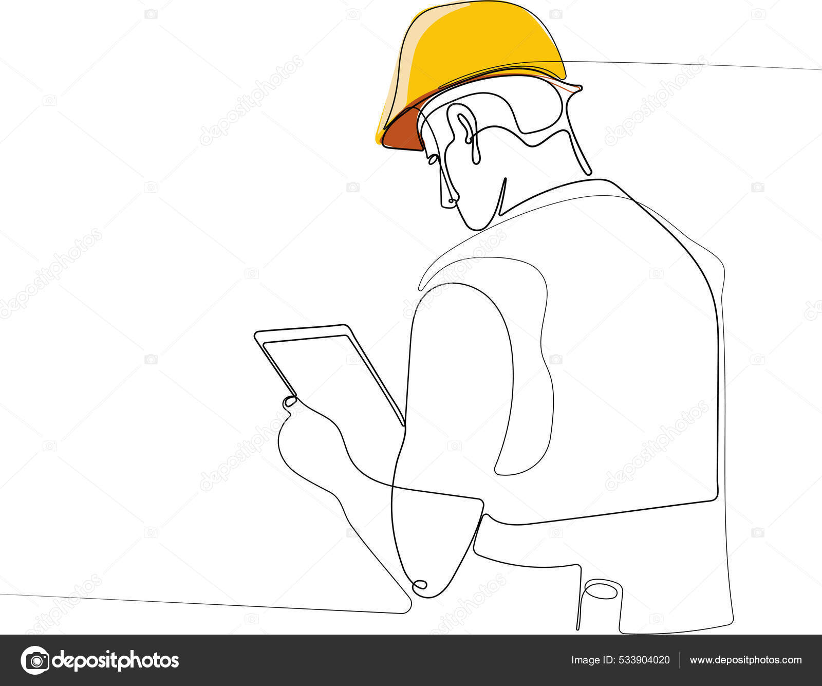 Safety helmet icon doodle hand drawn or outline Vector Image