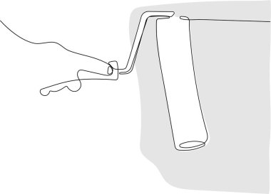 İnsan eli boyayla boya fırçaları tutar.