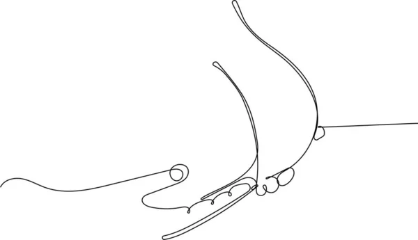 Непрерывный Однолинейный Рисунок Руки Символ Мирового Дня Рака Крупным Планом — стоковый вектор