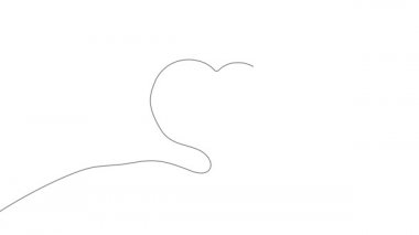 Dünya Kanser Günü 4k animasyonlu, dünya kanser gününün sembolü olarak dünya çapında bir gezegen olan kurdelenin sürekli çizildiği kendi kendine çizim tasarımı asgari tasarım için çok yakın. Yüksek kalite 4k görüntü