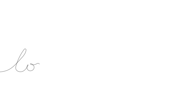 Анімований Самосвіжий Малюнок Безперервної Лінії Малювання Романтичної Розслаблюючої Атмосфери День — стокове відео