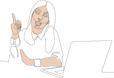 Devamlı bir çizgi konsept..