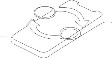 Vektör net Euro mobil takası