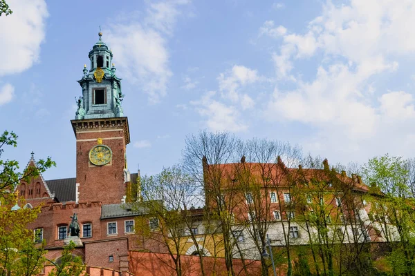 Krakow Poland May 03, 2021 The Castle at Wawel — Stok fotoğraf