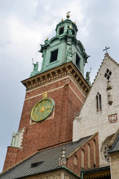 Bell Tower Church Wawel Castle Krakow Poland Royal Palace Summer — Stock Photo, Image