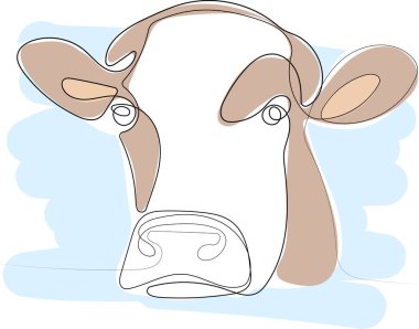 Devamlı bir portre ineği çizimi