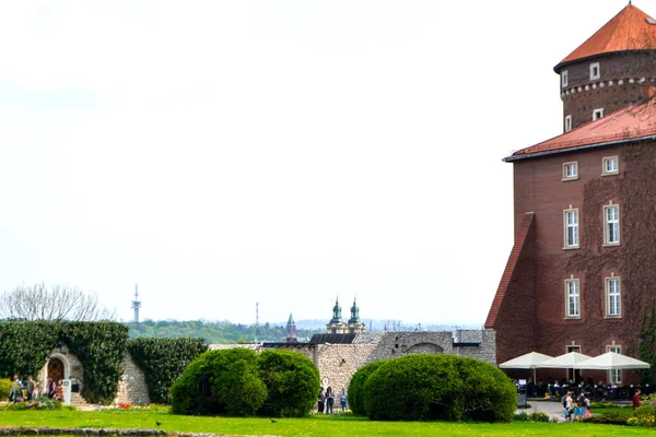 Średniowieczny kompleks zamkowy na Wawelu w Krakowie — Zdjęcie stockowe