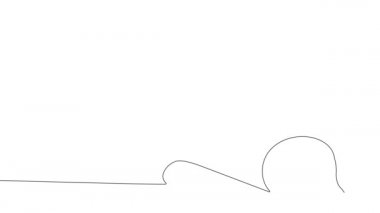 Sürekli olarak, Afrikalı hamile bir kadının dizüstü bilgisayar kullandığını gösteren bir çizim. Tanımlanamayan Afro-Afrikalı kadın uzaktan ürün alışverişi yapıyor. Yüksek kalite 4k görüntü