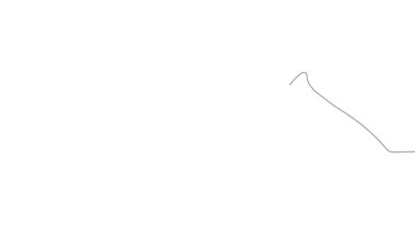 Tasarımınız için boyama araçlarının sürekli çiziminin 4k animasyonu