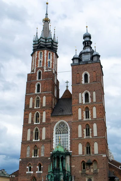 Mary Basilica Cracow High Quality Photo — Fotografia de Stock