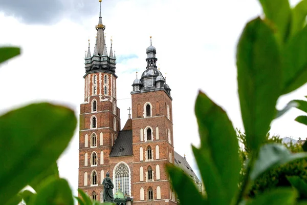 Bazylika Mariacka Krakowie Wysokiej Jakości Zdjęcie — Zdjęcie stockowe