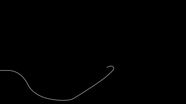 Саморисование Непрерывной Линии Анимации Верхнего Вида Сварочного Оборудования Инвертированной Сварочной — стоковое видео