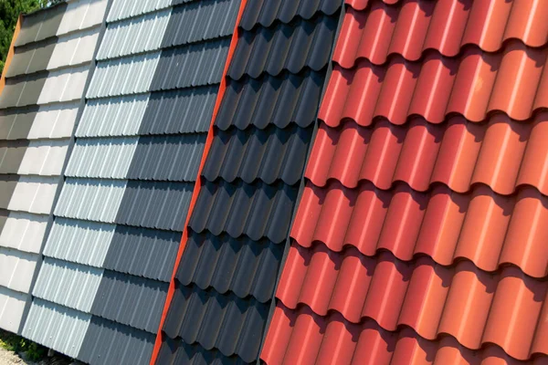 New Roof Tiles Different Colors High Quality Photo —  Fotos de Stock