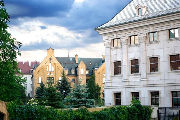 Ancient Buildings Ostrow Tumski Daytime Wroclaw High Quality Photo — Stockfoto
