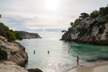 Menorca sahillerinin muhteşem manzarası..