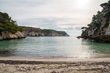 Fantastic views of the beaches of Menorca. clipart