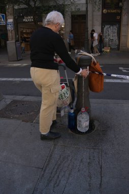 Madrid 'de İspanya' da yürümek