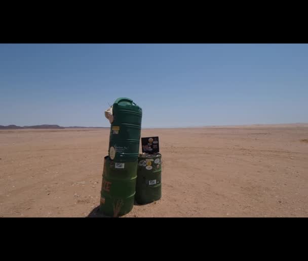 Open Plain Desolate Arid Area Kaokoland Northern Namibia — 비디오
