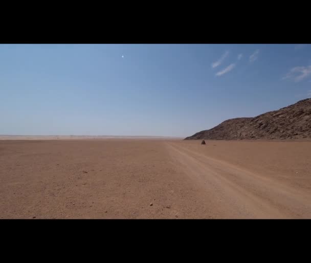 Open Plain Desolate Arid Area Kaokoland Northern Namibia — Vídeo de Stock