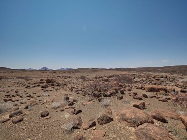 arid and desolate region of the Damarland in northern Namibia Africa