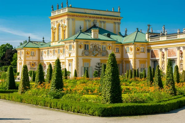 Warsav Mazowieckie Poland July 2022 Wilanow Palace Baroque Royal Palace — 图库照片