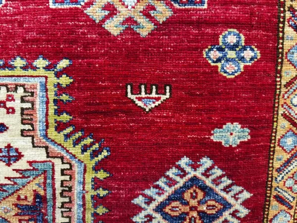 Roter Teppich Muster Sehr Schön Als Hintergrund Textur — Stockfoto