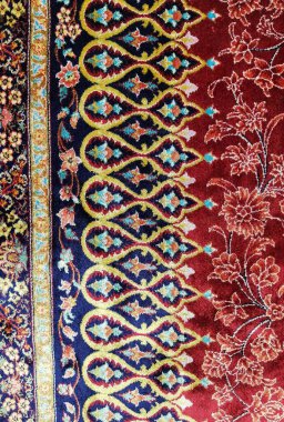 Kırmızı halı deseni arka plan dokusu kadar güzel.