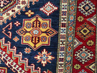 Mavi halı deseni arka plan dokusu kadar güzel.