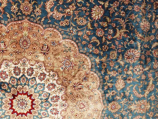 Mavi halı deseni arka plan dokusu kadar güzel.