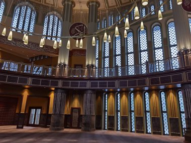 Yeni inşa edilen Taksim Camii 'nin İstanbul taksim iç dekorasyonu 2021.11.07 saat 08: 40