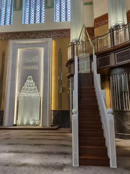 Turkije Istanbul Taksim Interieur Decoratie Van Nieuw Gebouwde Taksim Moskee — Stockfoto