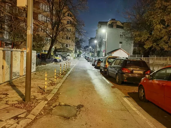Eine Wichtige Hauptstraße Sofia Bulgarien Eine Lebhafte Straße Gibt Immer — Stockfoto