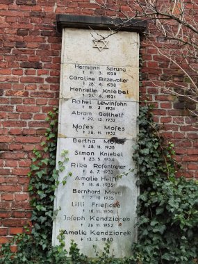 Brandenburg 'daki Yahudi mezarlığı bugün 1. Dünya Savaşı' nda yok edildi.