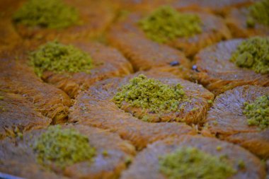 Turkish baklava baking art very sweet good in winter