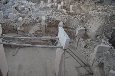 Göbeklitepe veya Potbelly Hill Neolitik arkeoloji alanı tarih öncesi arkeoloji
